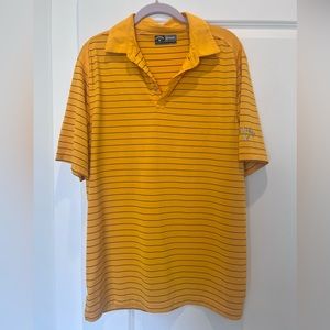 Callaway - Gold striped golf shirt